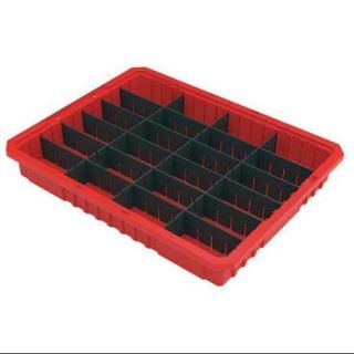 Akro Mils 30 lb Capacity, Divider Box, Red 33223RED