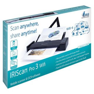 IRIScan Pro 3 Portable Wireless Color Scanner with WiFi   Black