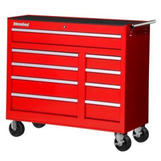 International 42 in. Workshop Series 9 Drawer Cabinet, Red WRB 4209RD