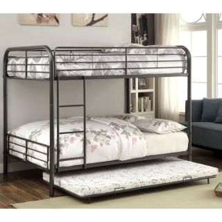 Furniture of America Linden II 2 piece Full Over Full Metal Bunk Bed
