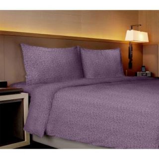 Home Dynamix Willow Collection Vines Purple King Sheet Set (4 Piece) K WCV 350