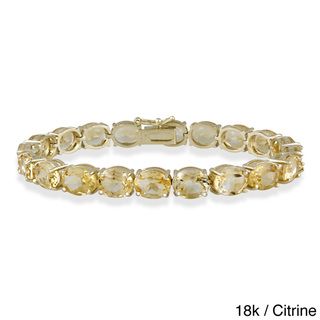 Glitzy Rocks 33 TGW Gemstone Bracelet