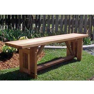 Wood Country Cabbage Hill Backless Bench   Outdoor Benches