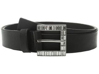 MICHAEL Michael Kors 32mm Veg Leather Buckle on Jeweled Baguette Buckle and Loop