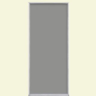 Masonite 36 in. x 80 in. Flush Silver Clouds Painted Steel Prehung Front Door No Brickmold 35570
