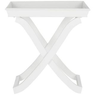 Safavieh White Niles Tray Table AMH8203A