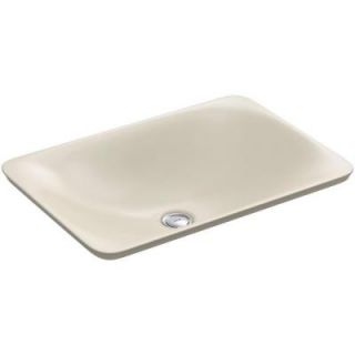 KOHLER Carillon Wading Pool Above Counter Vitreous China Bathroom Sink in Almond K 7799 47