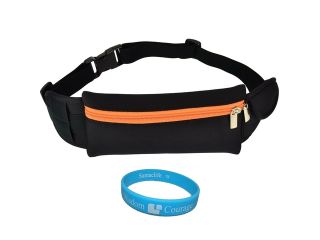 Unisex Wallet Waist Hip Travel Pouch (Includes SumacLife Courage Wristband)