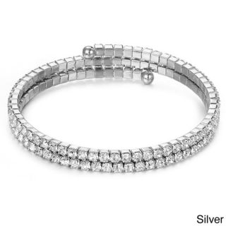 Crystal Ice Sterling Silver Swarovski Elements Classic Illusion Tennis