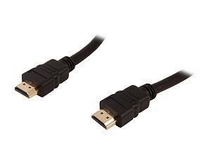 HDM MMBB HSE6BK 6 ft. Black Premium Series Ultimate High Speed HDMI Cable with Ethernet Gold Plated Connector w/