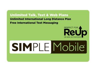 Simple Mobile  15 days Unlimited Nationwide Talk and  Text