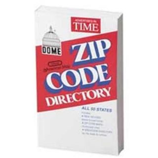 Dome Publishing Company  Inc. DOM5100 Zip Code Directory  Abridged  752 Pages  4 . 38inchx7inch