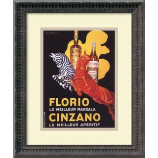 Florio e Cinzano (Ca. 1930) by Leonetto Cappiello Framed Vintage