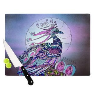 KESS InHouse Peacock by Catherine Holcombe Cutting Board