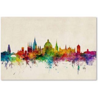 Trademark Fine Art "Oxford England Skyline" Canvas Art by Michael Tompsett