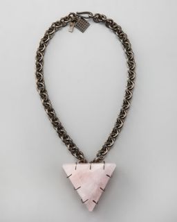 Kelly Wearstler Triangle Quartz Pendant Necklace