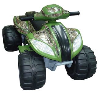 Fun Wheels True Timber Camo Max Quad Battery Powered Riding Toy   Green   Battery Powered Riding Toys
