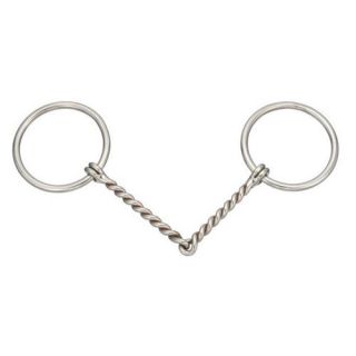 Kelly Silver Star Stainless Steel Twisted Wire Ring Snaffle   Western Saddles & Tack