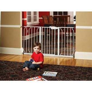 Regalo 58 Inch Extra WideSpan Walk Through Baby Gate, Pressure Mount with 3 Included Extension Kits