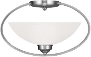 Livex Somerset 4236 91 1 Light Ceiling Mount in Brushed Nickel