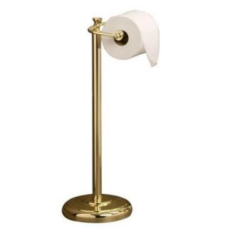 Barclay Products Darla Freestanding Toilet Paper Holder in Polished Brass IFTPH2030 PB