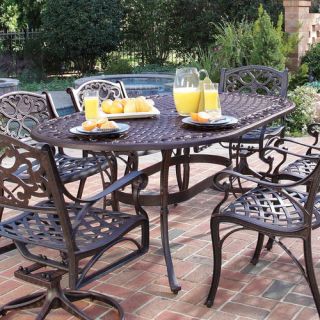 Home Styles Biscayne Oval Outdoor Dining Table
