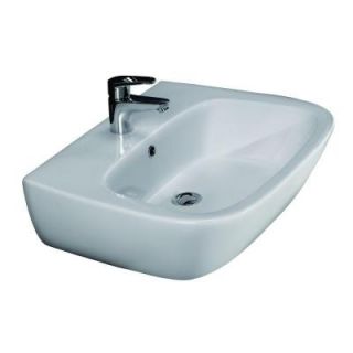 Barclay Products Elena 450 Wall Hung Bathroom Sink in White 4 1011WH