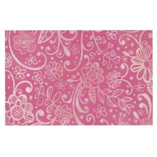 KESS InHouse Too Much Pink by Heidi Jennings Floral Decorative Doormat