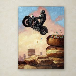 Trademark Fine Art Dark Rider Again by Eric Joyner Painting Print on