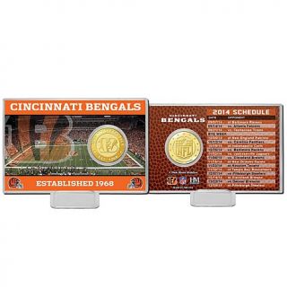 Officially Licensed NFL Team Name and Logo Coin with 2014 Schedule and Acrylic    7604964