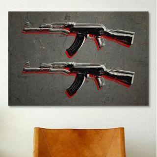 iCanvas 'AK47 Assault Rifle' by Michael Tompsett Painting Print on Canvas