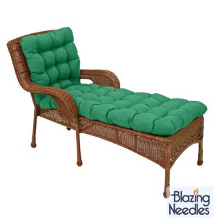 Blazing Needles 74 inch Spun Poly Chaise Lounge Outdoor Cushion