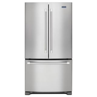 Maytag 25.2 cu ft French Door Refrigerator with Single Ice Maker (Stainless Steel) ENERGY STAR