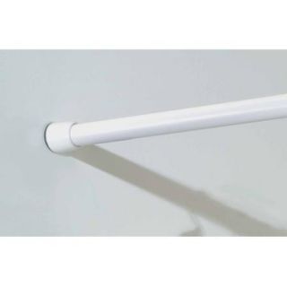 InterDesign Cameo Shower Curtain Tension Rod, White, 78 108"