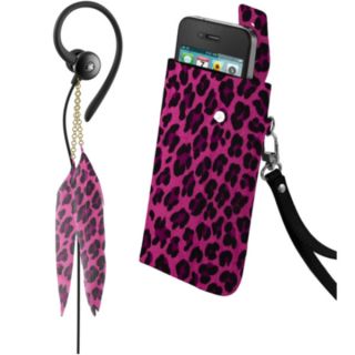 iHip Snooki Couture Pink Fashion Combo Pack (Feather Earphones and
