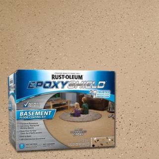 Rust Oleum EpoxyShield 1 gal. Tan Satin Basement Floor Coating Kit (Case of 2) 203008