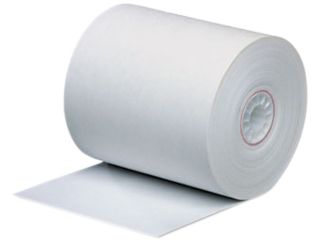 PM Company One Ply Thermal Cash Register/Point of Sale Roll, 3 1/8" x 273 ft, White, 50/CT