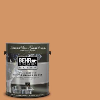 BEHR Premium Plus Ultra 1 gal. #280D 5 Glazed Pecan Semi Gloss Enamel Interior Paint 375301