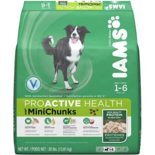 Iams ProActive Health Adult MiniChunks Premium Dry Dog Food 30 lbs