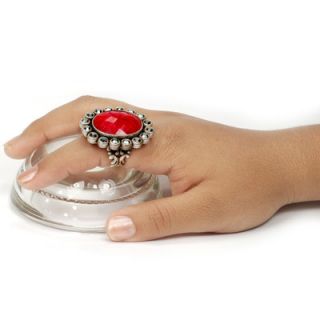 Sweet Romance Oval Crystal Ring