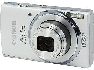 Canon PowerShot ELPH 150 IS Silver 20.0 MP 10X Optical Zoom 24mm Wide Angle Digital Camera
