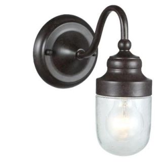 World Imports Nichols Road Outdoor 1 Light Wall with Glass Shade WI9071S89