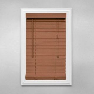 Home Decorators Collection Cut to Width Golden Oak 2 in. Faux Wood Blind   37.5 in. W x 64 in. L (Actual Size 37 in. W 64 in. L ) 10793478122967