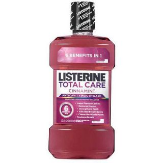 Listerine Total Care Anticavity Mouthwash, Cinnamint, 1 Liter