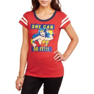 Wonder Woman Juniors "She Can Do It" Graphic Tee