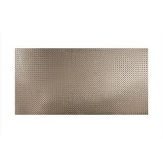 Fasade 96 in. x 48 in. Diamond Plate Decorative Wall Panel in Brushed Nickel S66 29
