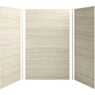 KOHLER Choreograph 60in. X 42 in. x 96 in. 5 Piece Shower Wall Surround in VeinCut Biscuit for 96 in. Showers K 97617 W08