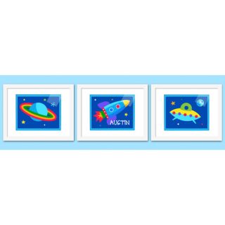 Piece Out of This World Personalized Framed Art Set by Olive Kids