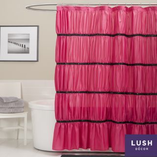 Lush Decor Twinkle Pink Shower Curtain   15124155  