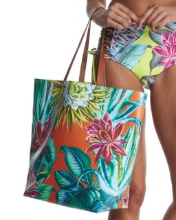 Mara Hoffman Cactus Printed Beach Tote Bag